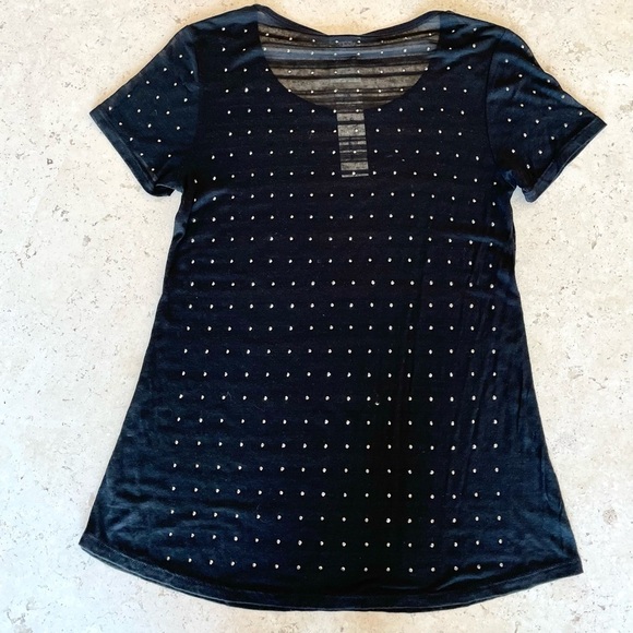 Vocal USA Embellished Short Sleeve T-Shirt Black, Size S NWT - Picture 8 of 8